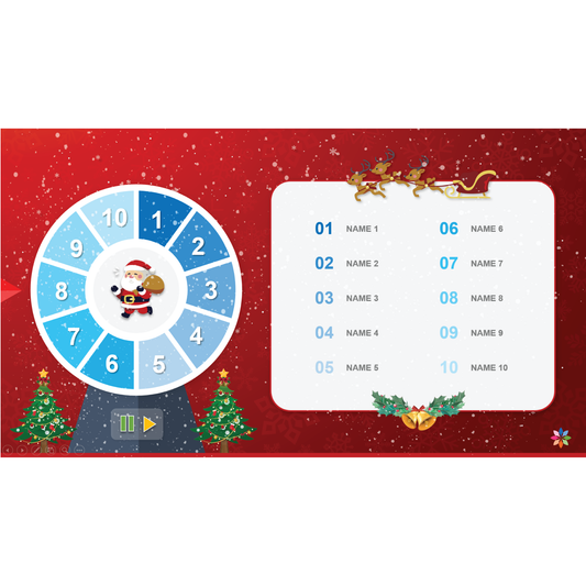 Experience a Christmas of Luck with the PowerPoint Lucky Spin Wheel!